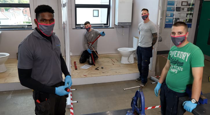 Plumbing apprentices 